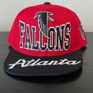 Mitchell & Ness Atlanta Falcons Red and Black Snapback Hat